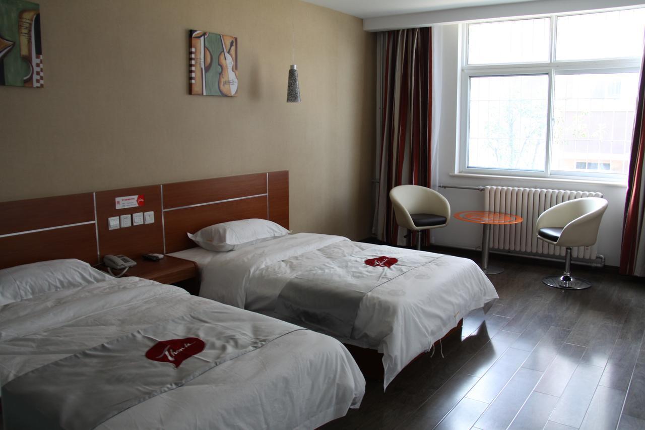 Thank Inn Chain Hotel Shandong Liaocheng Economic Development Zone Jiuhe Community Extérieur photo